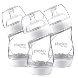 Playtex Baby VentAire Complete Tummy Comfort Baby Bottles, Anti-Colic & Anti-Reflux, Clear, 6 Oz, 3 Count