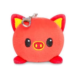 TeeTurtle | Plushie Charm Keychain | Lunar New Year | Red Zodiac Animal Pig