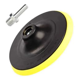 ANCIRS 6 Inch(150mm) Hook and Loop Buffing Pad for Sanding Discs, Rotary Backing Pad with M14 Drill Attachment Adapter and Soft Foam Layer
