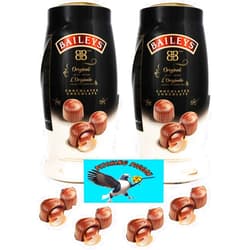 PITCHING PIGEON Baileys Original Irish Cream Turin Milk Chocolate Truffles Christmas Holiday Candy 100 Count 35.2oz | Great for Stocking Stuffer Gifts | Includes PITCHING PIGEON Brand Magnet