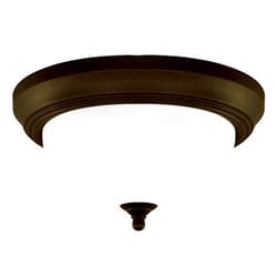 Westinghouse 64291 13-Inch Two-Light Flush Mount Fixture, Oil Rubbed Bronze with Frosted White Alabaster Globe