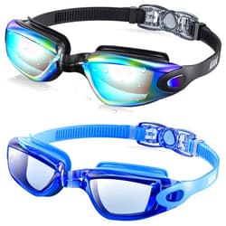 Aegend Swim Goggles, 2 Pack Swimming Goggles No Leaking Adult Men Women Youth