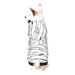 Giabmiag Halloween Mummy Dog Costume, Novelty Mummy Texture Print Winter Clothes Sweaters for Halloween Cosplay Autumn Pets' Wear Dog Winter Hoodies for Small Dogs