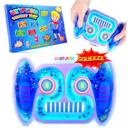 UIIOPJIOM Sensory Fidget Toys for Boys Age 4 5 6 7 8-12 Year Old, Autism Calming Down Car Travel Toys, Autistic Squishy Tube Stress Relief Robot Toy Airplane Travel Games for Kids,Toddler Easter Basket Stuffers