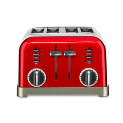 Cuisinart CPT-180MRP1 Metal Classic 4-Slice Toaster, Metallic Red