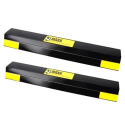 MaxxHaul 51034 16 in. Heavy Duty Car Parking Stoppers 2 Pack Easy Install 16