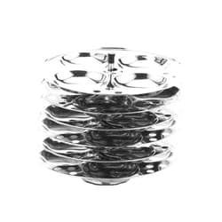 T TABAKH Tabakh Stainless Steel 6-Rack Idli Stand, Large, Silver