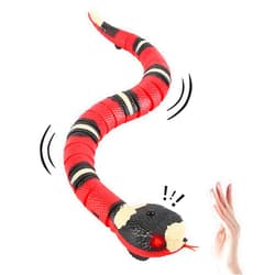 FauKait Smart Sensing Snake Toy,Interactive Toys Snake for Kids, Cats&Dog Kitten Toys USB Rechargeable Electric Simulation Slithering Serpent Realistic Snake Prank Prop for Halloween