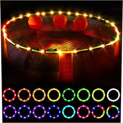 Waybelive LED Hoop Lights for Blinngoball Slammo Game, Spike Game, 16 Color Change by Yourself, Remote Control Rim LED Light Compatible with Blinngoball Game, Spike Game, Slammo Ball, Strike Ball Game