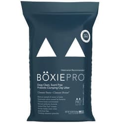 BoxiePro Boxie® Pro™ Probiotic 40 Day Odor Control Clumping Cat Litter, 40lb Boxiecat 99.9% Dust Free Clay Kitty Litter