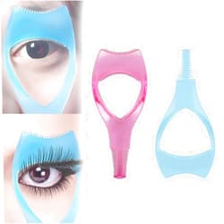 Terrysun 2 Pcs Multifunctional Eyelash Mascara Guard Eyelash Brush Tool, 3 in 1 Plastic Mascara Applicator Guide Tool for Upper Lower Eye Lash, Makeup Cosmetic Eyelash Tool