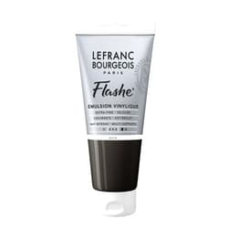 Lefranc Bourgeois Flashe Vinyl Paint, 80ml (2.7-oz) Tube, Black