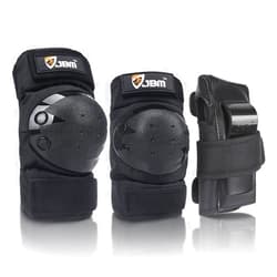 JBM Adult & Kids Knee Pads Elbow Pads and Wrist Guards for Inline Skating, Roller Skating, Skateboarding, Scootering