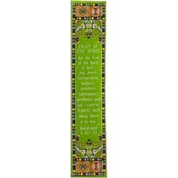 TREE OF LIFE REV. 22:14 Fruit of The Spirit, Woven Fabric Christian Bookmark, Silky Soft Galatians 5:22-23 Flexible Bookmarker for Novels Books and Bibles, Traditional Turkish Woven Design, Memory Verse Gift