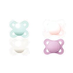 MAM Original Start Matte Newborn Baby Pacifier, Best Pacifier for Breastfed Babies, Sterilizer Case & Original Matte Baby Pacifier, Nipple Shape Helps Promote Healthy Oral Development