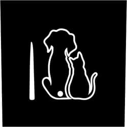 ZhangyiHot White Car Wiper Sticker Window Windshield Sticker Funny Cartoon Cat Dog Moving Tail Decoration Vinyl Reflective Animal Car Wiper Sticker Waterproof Window Decoration (ZS472)