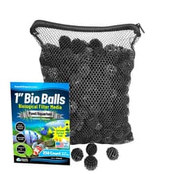 Aquatic Experts Bio Balls Filter Media, 1 Inch Small Bio Ball for Ponds and Aquarium Filters, Perfect Aquarium Filter Media, Made in The USA, (250 Count with Mesh Bag)