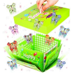 XLSXEXCL Birthday Explosion Gift Box, Birthday Flying Butterfly Surprise Gift Box, DIY Exploding Surprise Birthday Gift for Birthdays, Wedding, Mother's Day, Anniversaries, 7.9x7.9x5.1in