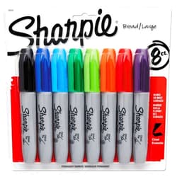 Sharpie 38250PP Permanent Marker 5.3mm Chisel Tip Assorted 8/Set (SAN38250PP)