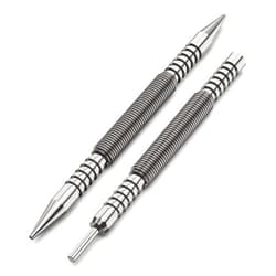 Glieskir Spring Loaded Nail Set Tools,2-PCS Dual Head Nail Setter and Hinge Pin Punch Set, Hammerless 1/16″& 3/32″Spring Nail Set, Super Strong Force Door Pin Removal Tool