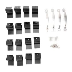 Jauarta Hurricane Window Board-Up Clips, Universal and Reusable Hurricane Storm Plywood Clips, Shutters Protector for Windows with Screws, 1/2