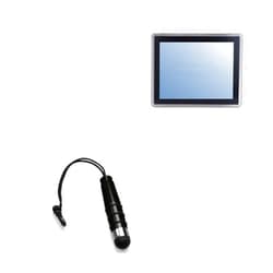 BoxWave Stylus Pen Compatible with BSI Computer GOT815L-511 - Mini Capacitive Stylus, Small Rubber Tip Capacitive Stylus Pen for BSI Computer GOT815L-511 - Jet Black
