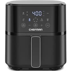 Chefman Air Fryer – 4 QT Compact Airfryer for Quick & Easy Meals in Minutes, Features Hi-Fry Technology for Extra Crisp, Touchscreen Controls with 4 Presets, Nonstick & Dishwasher Safe Basket - Black