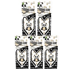 YirehStore Air Freshener Treefrog Young Leaf Black Milk Tea 5-Pack, Boba Panda Car Hanging Air Freshener