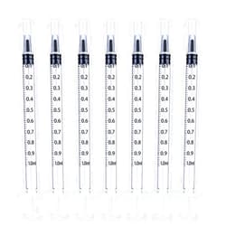 PENACUL 30 Pack 1 ml Syringe for Liquid Without Needle,Syringe with Cap,Individually Wrapped,for Scientific Labs,Measurement,Dispensing,Oil or Glue Applicato