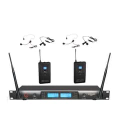 GTDaudio GTD Audio G-622L UHF 200 Channel Professional Wireless Microphone System (Headset & Lapel Lavalier Mic)