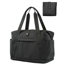 BAGSMART For Spirit Airlines Personal Item Bag, 23L Foldable Weekender Bags for Women Gym Tote Overnight Bag for Travel