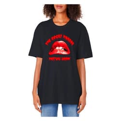 20th Century Fox The Rocky Horror Picture Show Lips Adult Oversized Vintage T-Shirt