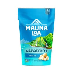Mauna Loa Premium Natural Roasted Macadamia Nuts, Unsalted Flavor, Mulicolor, 4 Oz