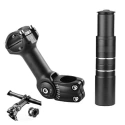 Groword Bike Stem Riser,Adjustable MTB Stem,28.6mm Bike Fork Aluminum Adjustable 150mm,Bike Stem 31.8mm,Adjustable 120 Degree 110mm,Suitable for Mountain Bike, Road Bike, MTB, BMX