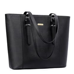 BROMEN Women Briefcase 15.6 inch Laptop Tote Bag Vintage Leather Handbags Shoulder Work Purses