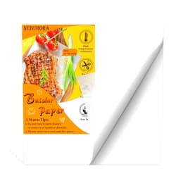 NEBURORA 120 Pcs White Butcher Paper 12 x 12 inch No Wax Disposable Butcher Paper Precut Square Wrapping Paper for Sublimation Smoking Meats