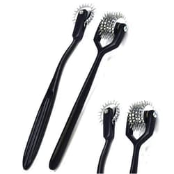 AAProTools Set of 2 Wartenberg Pin Wheel Pinwheel 1 & 5 Head Diagnostic All Black Coated