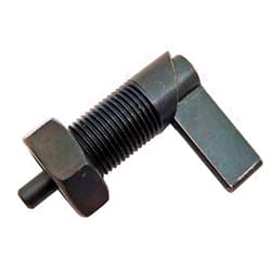 J.W. Winco, Inc Cam Action Indexing Plunger w/Lock Nut - Black Oxide Steel 3/4-16 Thread .47