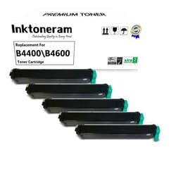 Inktoneram Compatible Toner Cartridges Replacement for Okidata B4600 / B4550 / B4400 /B4500 B4600n B4500n B4550n B4400n 43502301 (Black, 5-Pack)