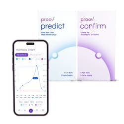 Proov Predict & Confirm Ovulation | Predict The Fertile Window and Confirm Successful Ovulation with one Dual-Hormone Test kit | 15 LH Tests and 5 FDA Cleared PdG Tests | One Cycle Pack