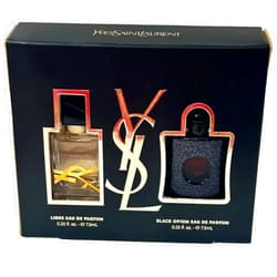 Yves Saint Laurent Black Opium & Libre YSL MINI SMALL TRAVEL SIZE Sample Perfume WOMEN GIFT SET 7.5 ml / 0.25 oz EACH MINI - (7156)