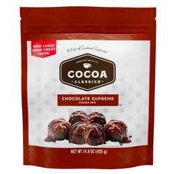 Cocoa Classics Chocolate Supreme Cocoa Mix | Made with Nonfat Milk | Just Add Hot Water | Gluten Free & Kosher Dairy Friendly | 14.8 oz Pouch (Pack of 1)
