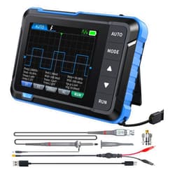 WESTOBiG 【Upgraded DSO153 Plus 10X Probe】 2 in 1 Oscilloscope/DDS Signal Generator, Digital Handheld Automotive Oscilloscope 2.8 inch TFT, 1MHz Bandwidth, 5MS/s Sampling Rate, Auto/Nomal/Single Trigger