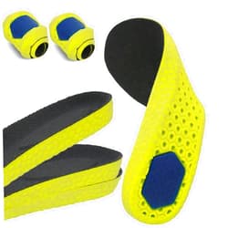 EIMOCS 2 Pairs Memory Foam Insoles for Men & Women – Gel Heel Pad for Shock Absorption, Shoe Inserts for Running, Walking, Boots, All-Day Comfort & Odor Control