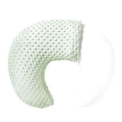 QUENESS BABY Baby Nursing Pillow and Body Positioner with Premium Slipcover for Breastfeeding for Baby Boys and Girls, Feeding Pillow with Breathable Comfortable Pillowcase (Green)