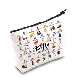 MNIGIU BTVS Tv Show Inspired Gift BTVS Tv Series Merchandise for Fans BTV Vampire Makeup Zipper Pouch (BTV makeup)