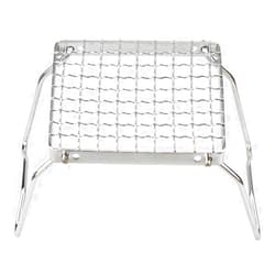 DZRZVD Camp Grill with Foldable Legs-304 Stainless Steel Grill Grate for Gas Stove-Ultralight Campfire Stand-Portable Grill Grid for Backpacking/Camping/Hiking/Picnic/Traveling/Fishing with Carry Bag
