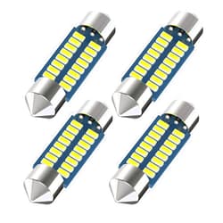Serundo Auto 6418 Led Festoon Bulb 36mm 1.42in C5W Festoon Led, Super Bright 16SMD 3014 Chips 6000k White Interior Led Bulb Used for Car Map Dome Courtesy Trunk Light etc, Pack of 4pcs