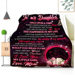 321DESIGN Daughter Blanket to My Daughter from Mom Gifts Letter Printed Throw Fleece Flannel Blankets Birthday Gifts for Daughter Adult Mother Daughter Gift from Mom 30x40inch for Baby
