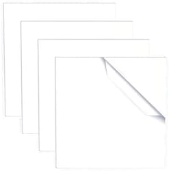Zonon 4 Pieces 3 x 3 Inch Clear Acrylic Plastic Panels 0.080